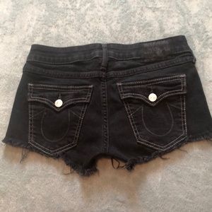 True Religion cutoff shorts size 26